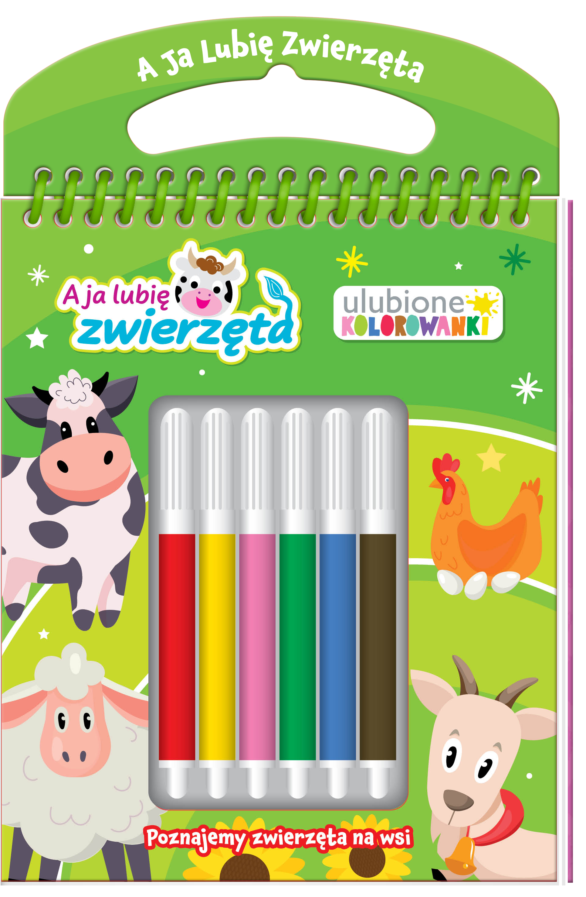 Image of Poznajemy zwierzęta na wsi. A ja lubię zwierzęta. Ulubione kolorowanki