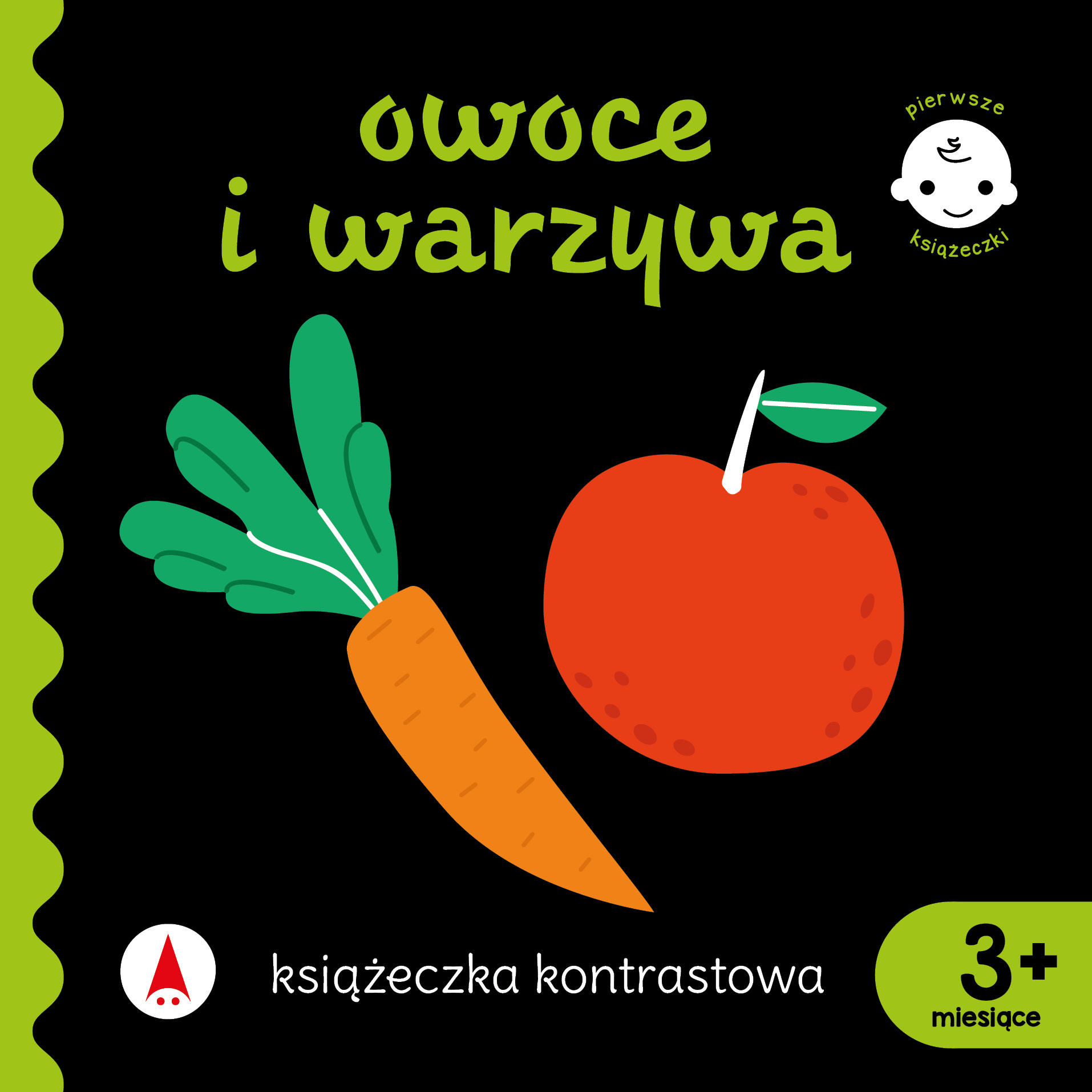 Image of Owoce i warzywa. Książeczka kontrastowa. Pierwsze książeczki