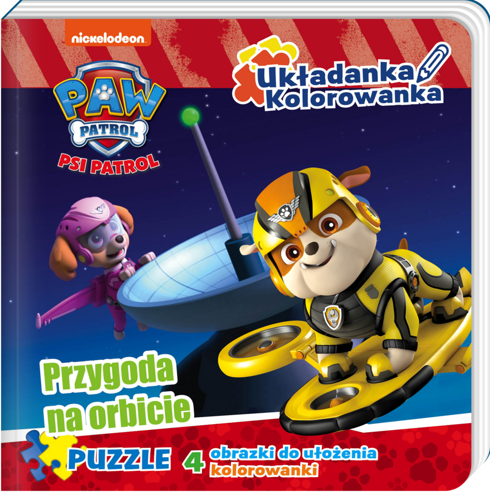 Image of Przygoda na orbicie. Układanka kolorowanka. Psi Patrol