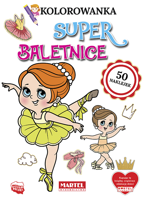 Image of Superbaletnice. Kolorowanka z naklejkami