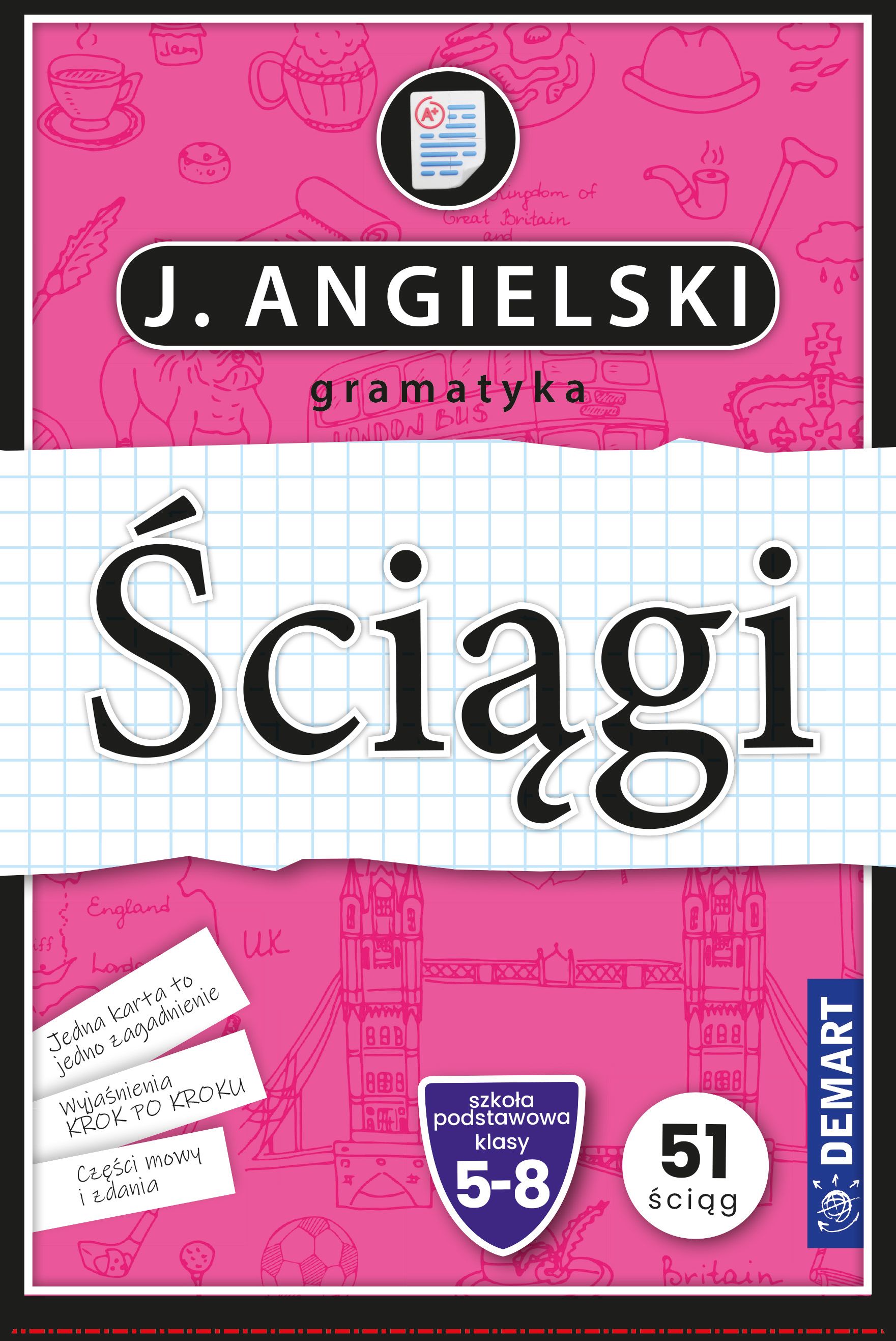 Image of Język angielski. Gramatyka. Ściągi edukacyjne