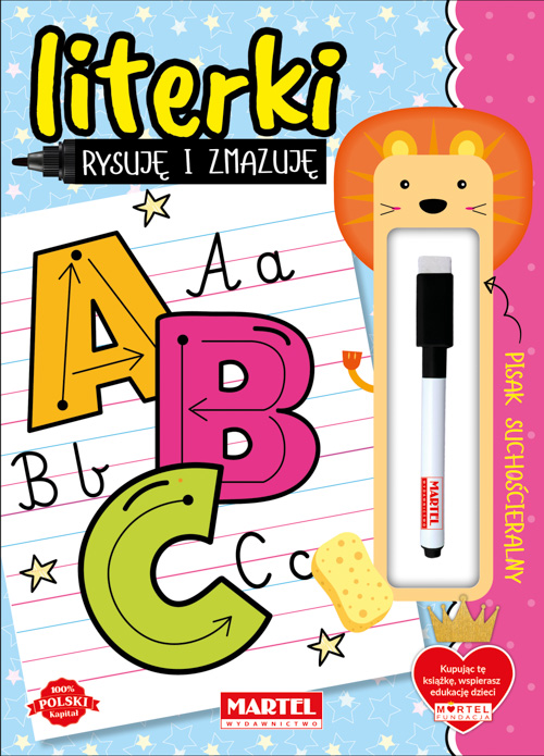 Image of Literki z flamastrem. Rysuję i zmazuję