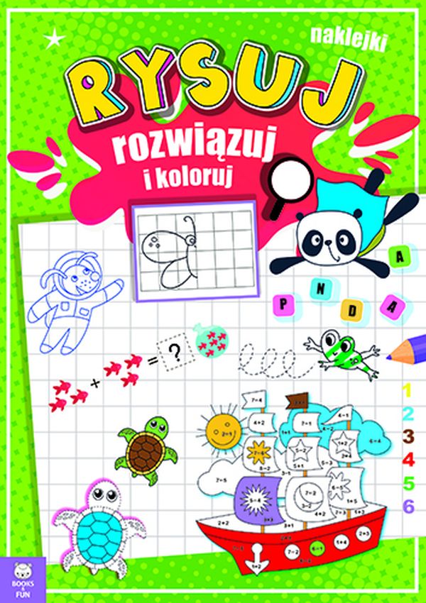 Image of Rysuj, rozwiązuj i koloruj