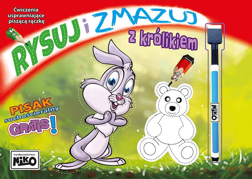 Image of Rysuj i zmazuj z królikiem
