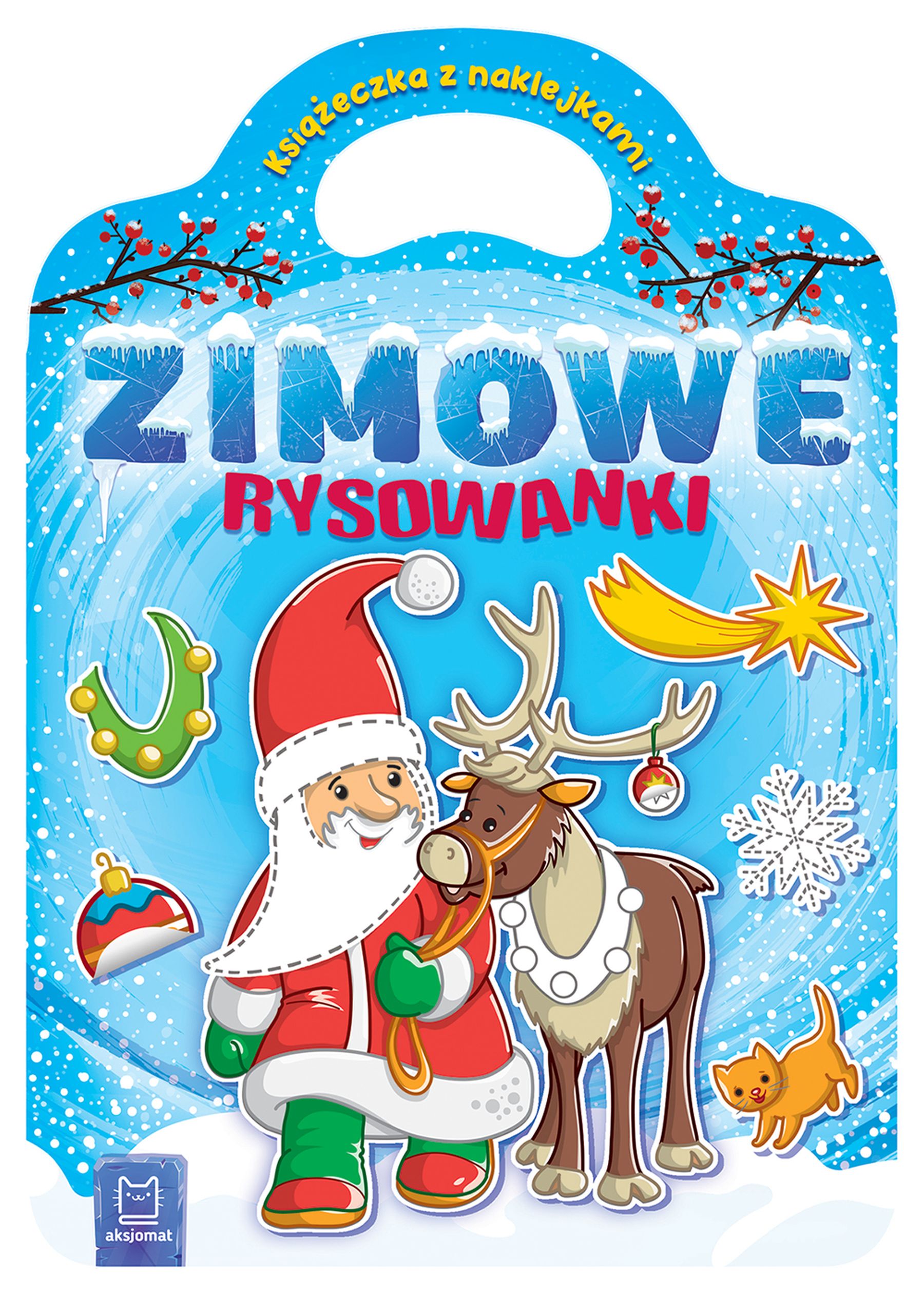 Image of Zimowe rysowanki. Książeczka z naklejkami