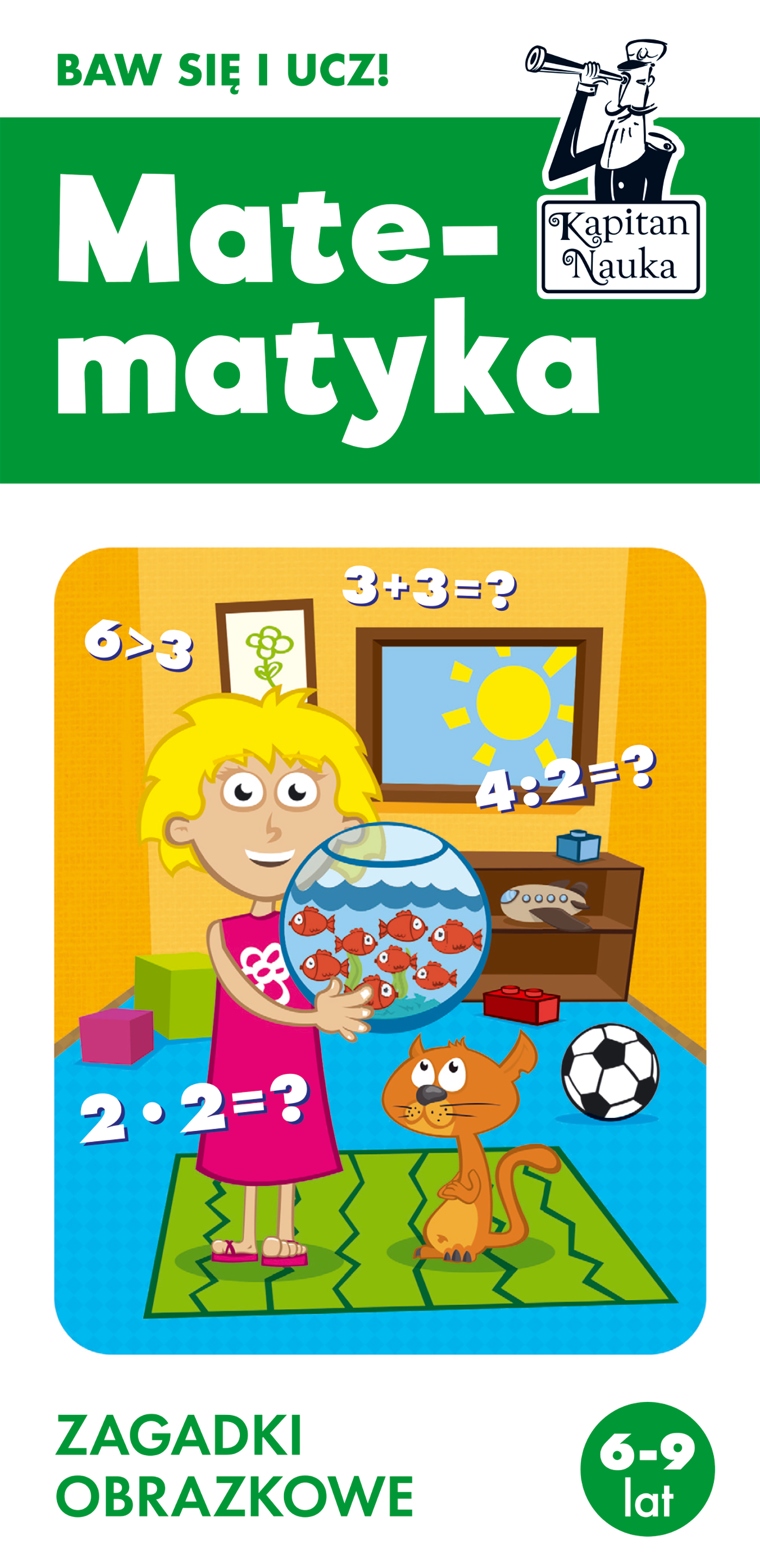 Image of Matematyka 6-9 lat. Zagadki obrazkowe. Kapitan Nauka wyd. 4