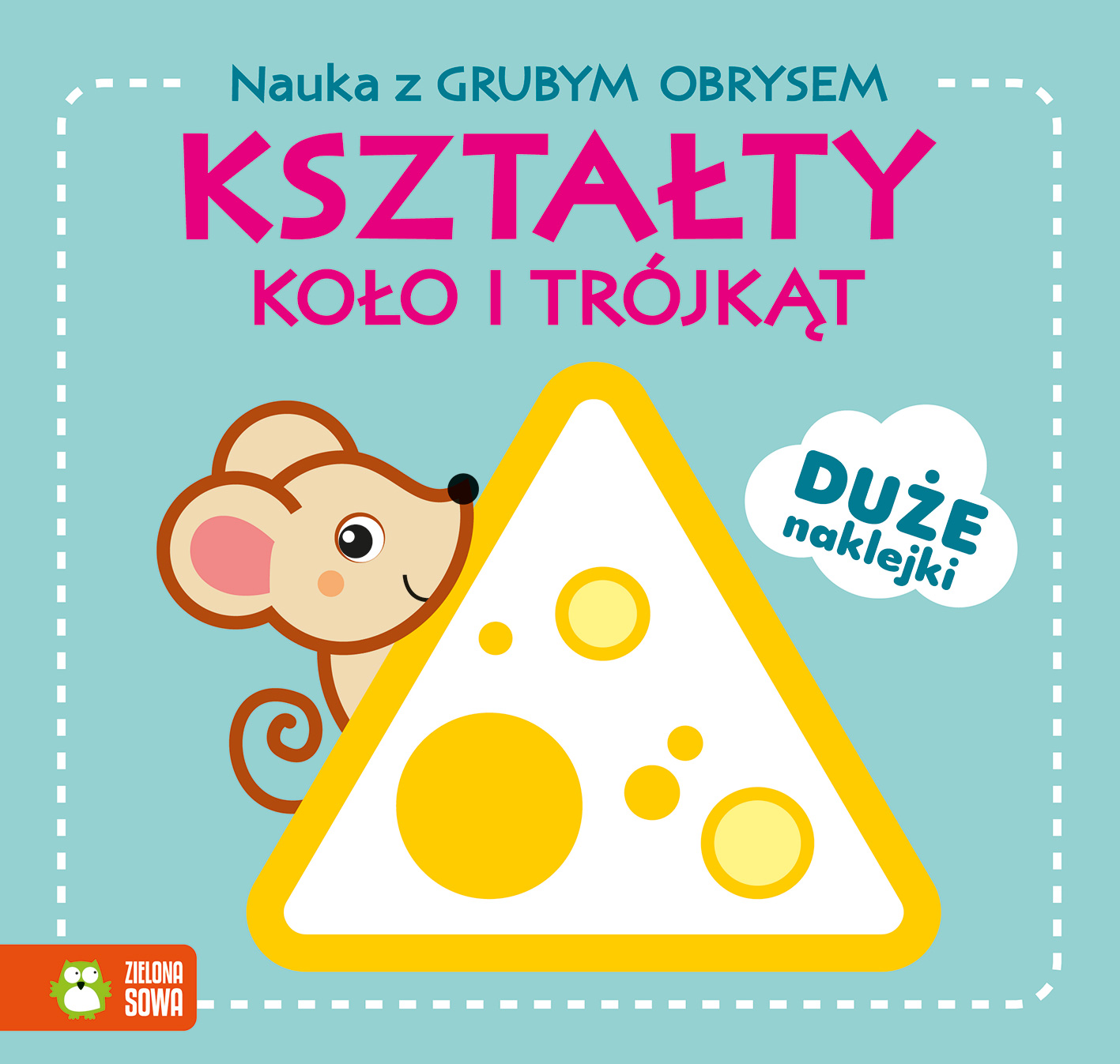 Image of Kształty. Koło i trójkąt. Nauka z grubym obrysem