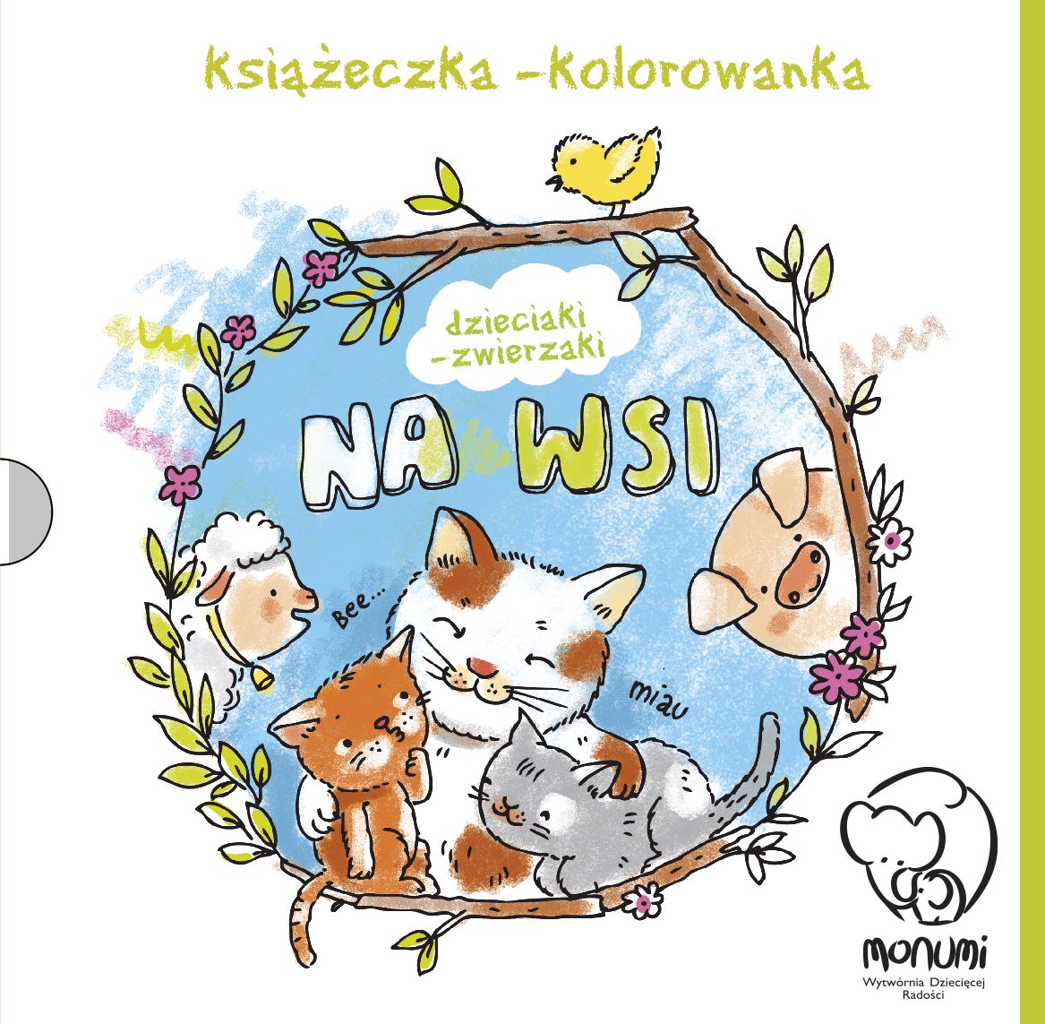 Image of Książeczka kolorowanka dzieciaki zwierzaki na wsi
