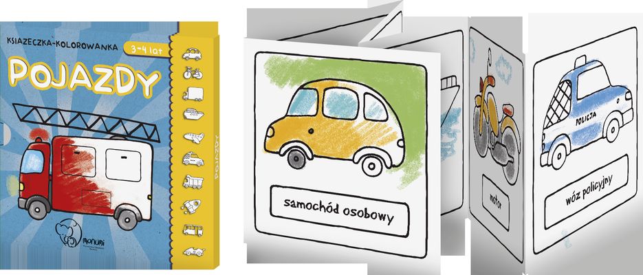 Image of Książeczka kolorowanka pojazdy