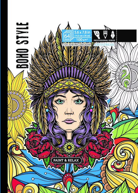 Image of Kolorowanka antystresowa 143x200 32 kartki TW Boho style