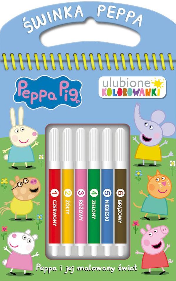 Image of Peppa i jej malowany świat. Świnka Peppa. Ulubione kolorowanki