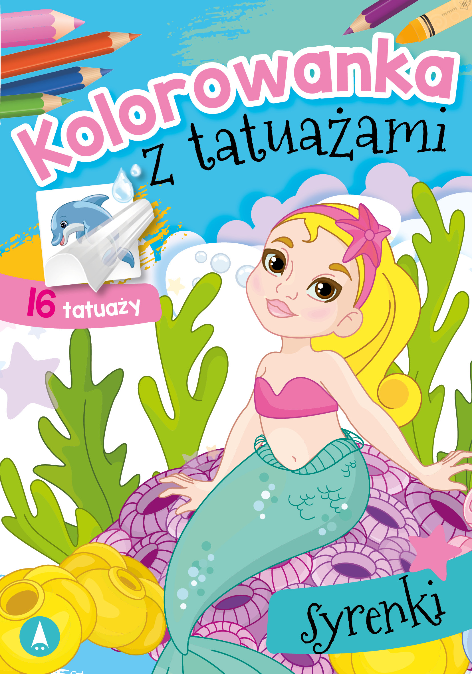 Image of Syrenki. Kolorowanka z tatuażami