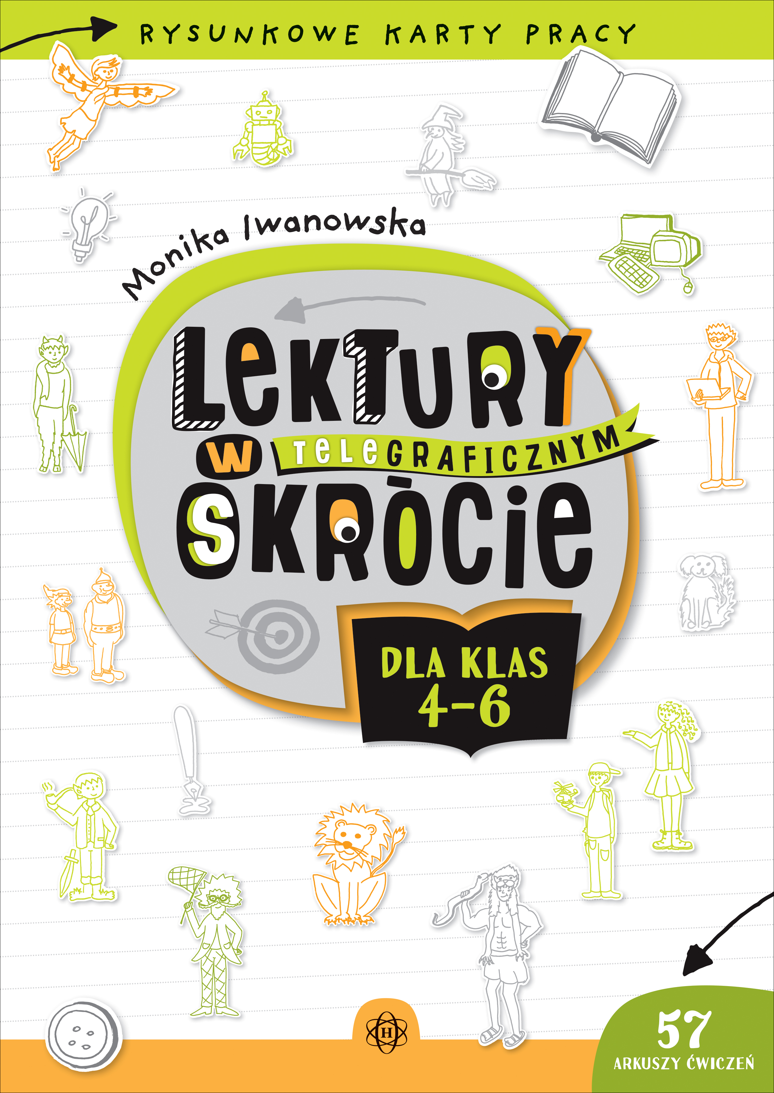 Image of Lektury w teleGRAFICZNYM skrócie dla klas 4–6 Rysunkowe karty pracy