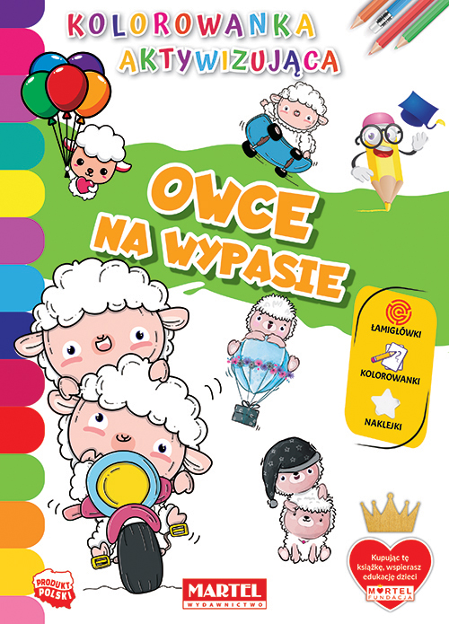 Image of Owce na wypasie. Kolorowanka aktywizująca