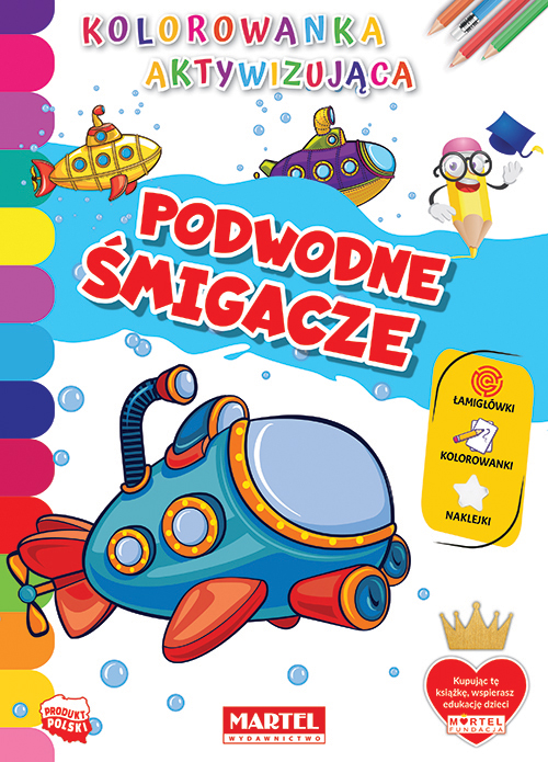 Image of Podwodne śmigacze. Kolorowanka aktywizująca