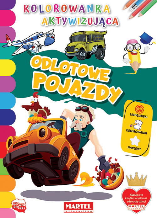 Image of Odlotowe pojazdy. Kolorowanka aktywizująca