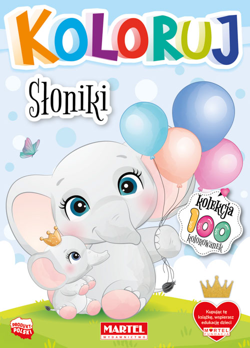 Image of Słoniki. Koloruj