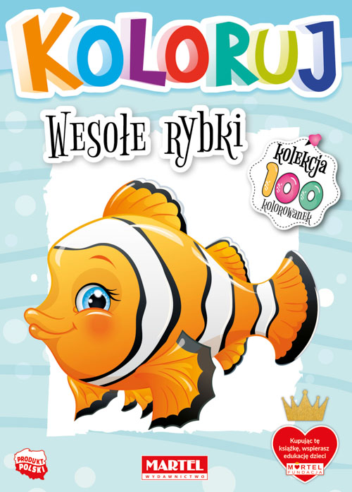 Image of Wesołe rybki. Koloruj