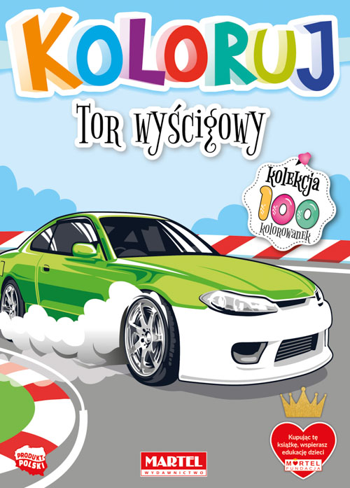 Image of Tor wyścigowy. Koloruj