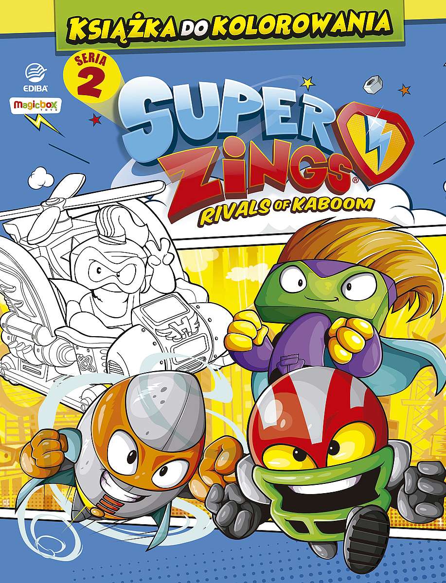Image of SuperZings. Książka do kolorowania. Seria 2