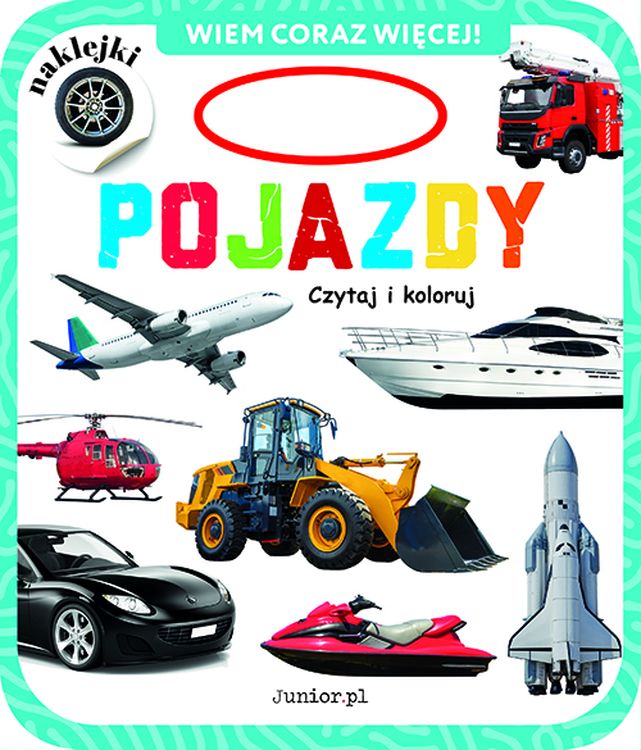 Image of Pojazdy. Czytaj i koloruj. Wiem coraz więcej!