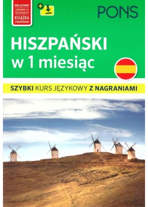 Image of Hiszpański w 1 miesiąc szybki kurs językowy z nagraniami mp3 wyd.2 PONS
