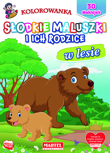 Image of W lesie. Słodkie maluszki i ich rodzice