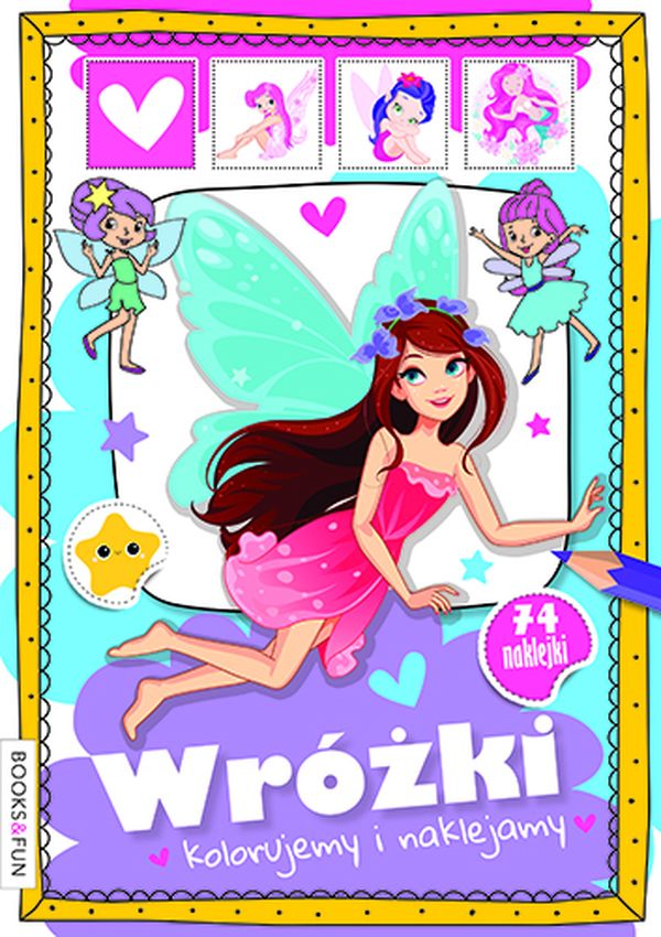 Image of Wróżki. Kolorujemy i naklejamy