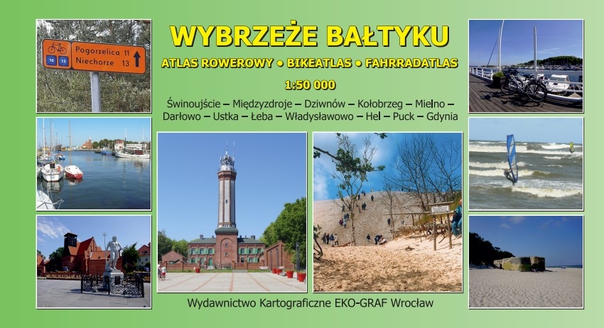 Image of Wybrzeże Bałtyku 1:50 000 atlas rowerowy trasa R10, R13