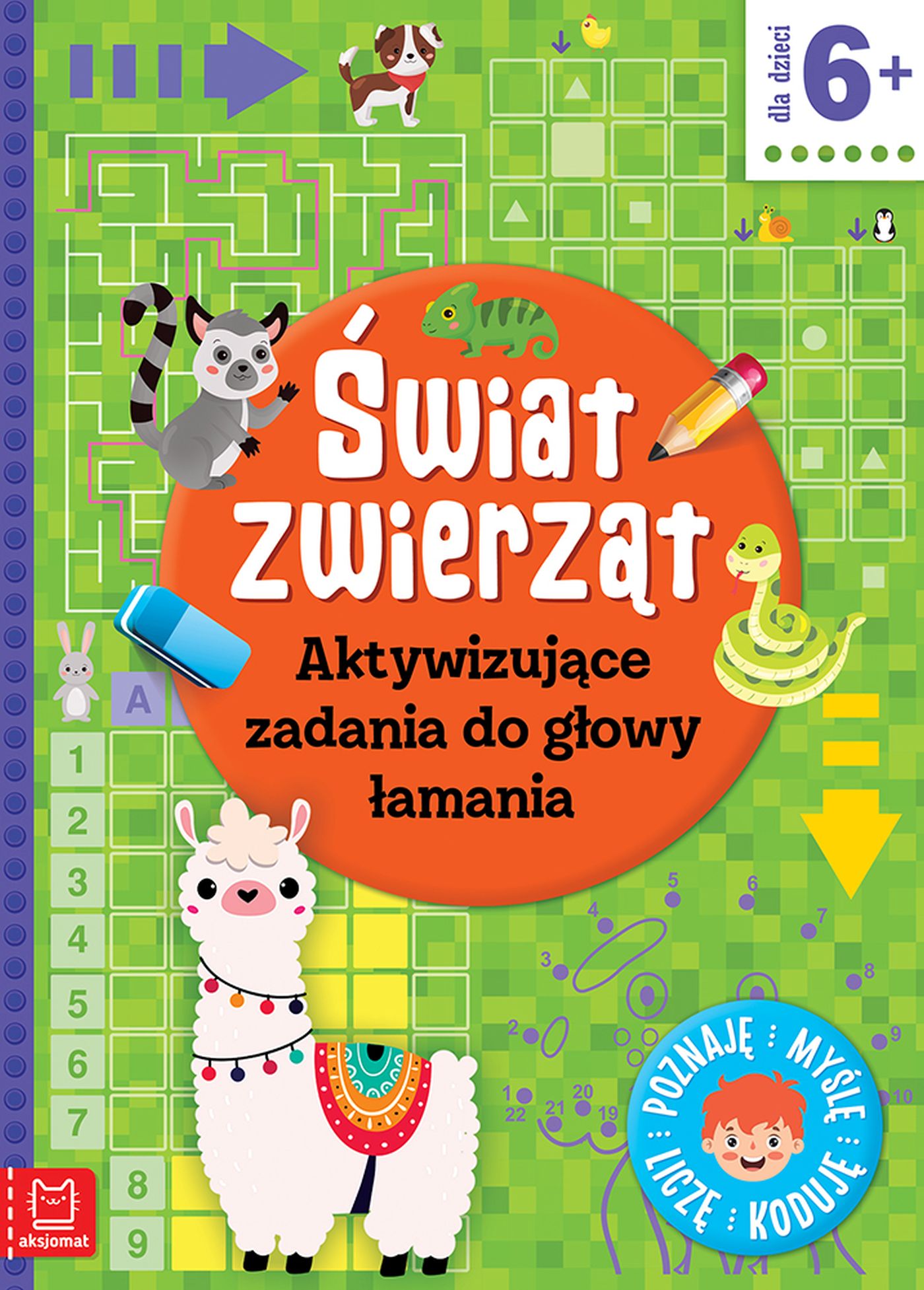 Image of Świat zwierząt. Aktywizujące zadania do głowy łamania. Poznaję, myślę, liczę, koduję