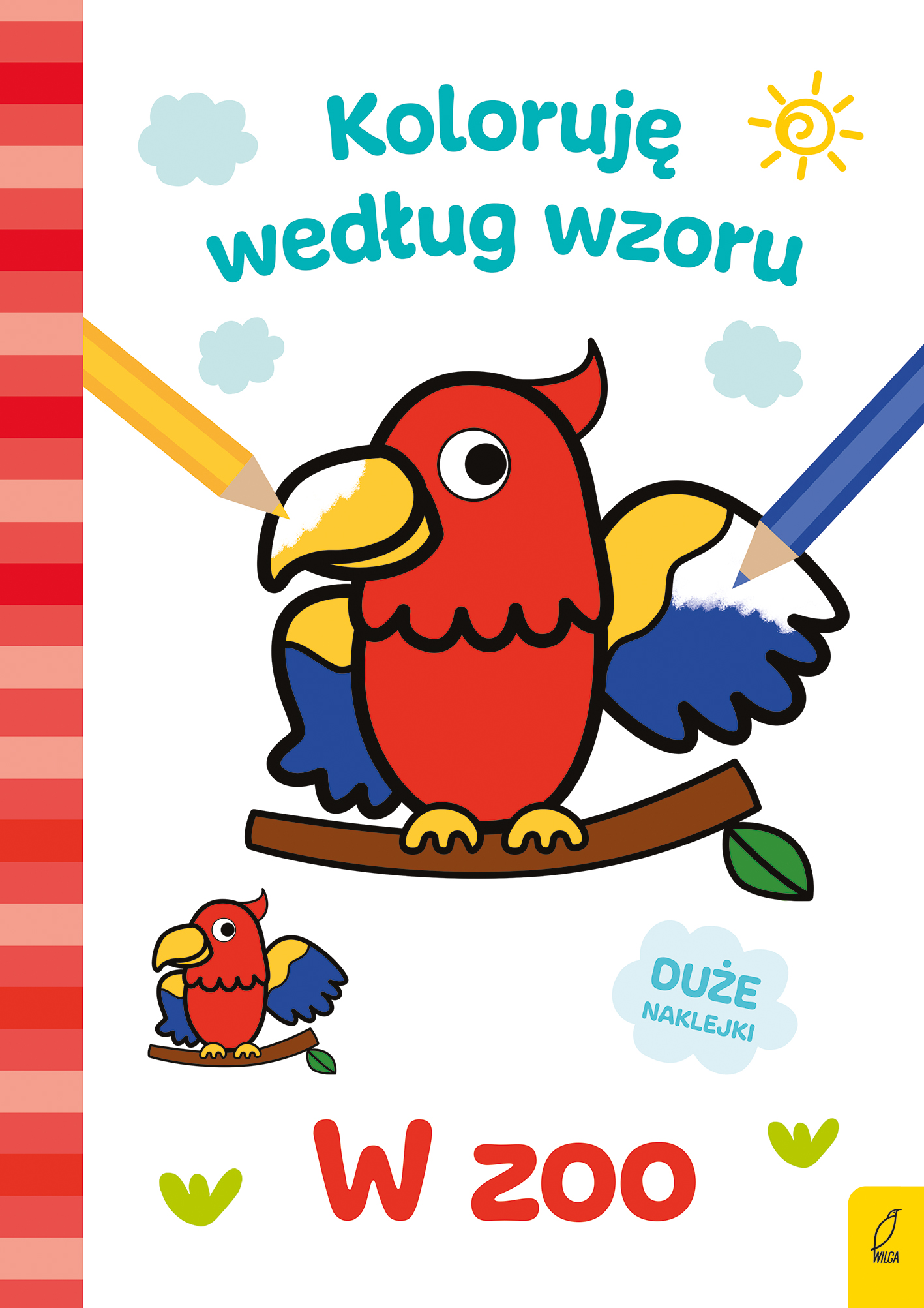 Image of W zoo. Koloruję według wzoru