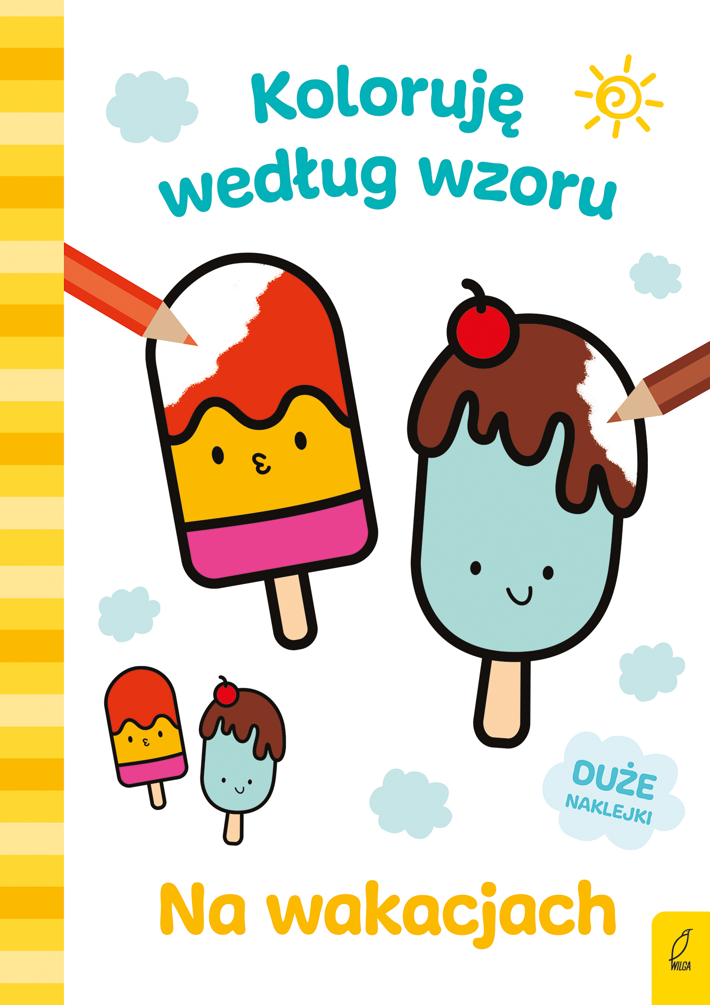 Image of Na wakacjach. Koloruję według wzoru