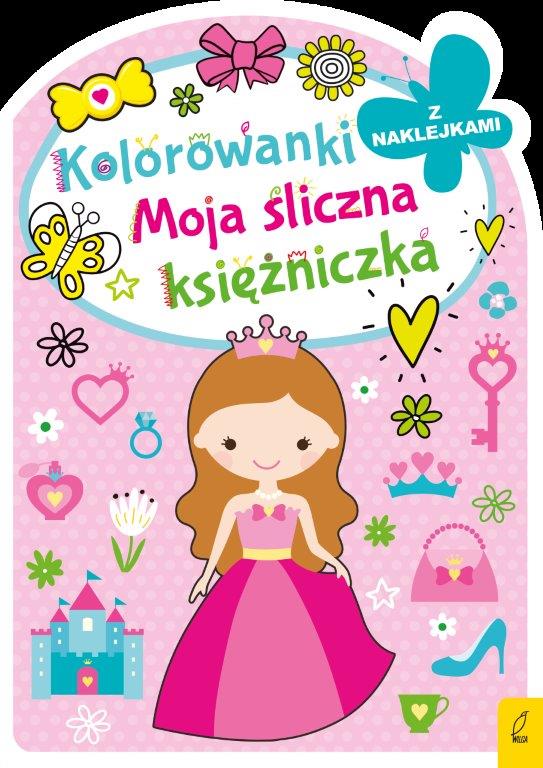 Image of Moja śliczna księżniczka. Kolorowanka z wykrojnikiem