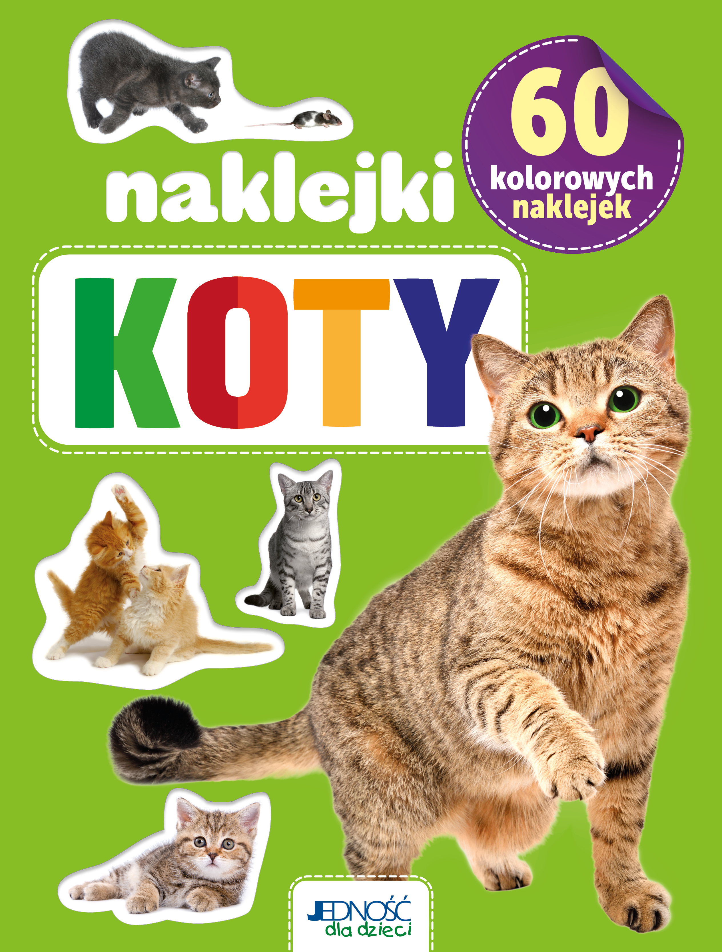 Image of Koty. 60 kolorowych naklejek