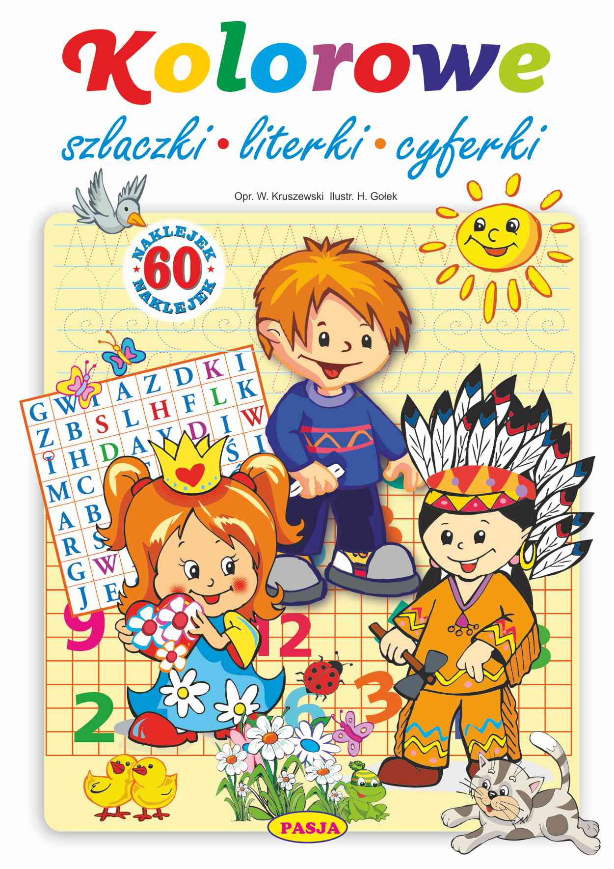 Image of Kolorowe szlaczki, literki, cyferki