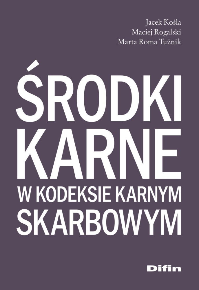 Image of Środki karne w kodeksie karnym skarbowym