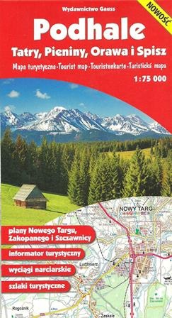 Image of Podhale. Tatry, Pieniny, Orawa i Spisz. Mapa turystyczna 1:75 000 wyd. 2