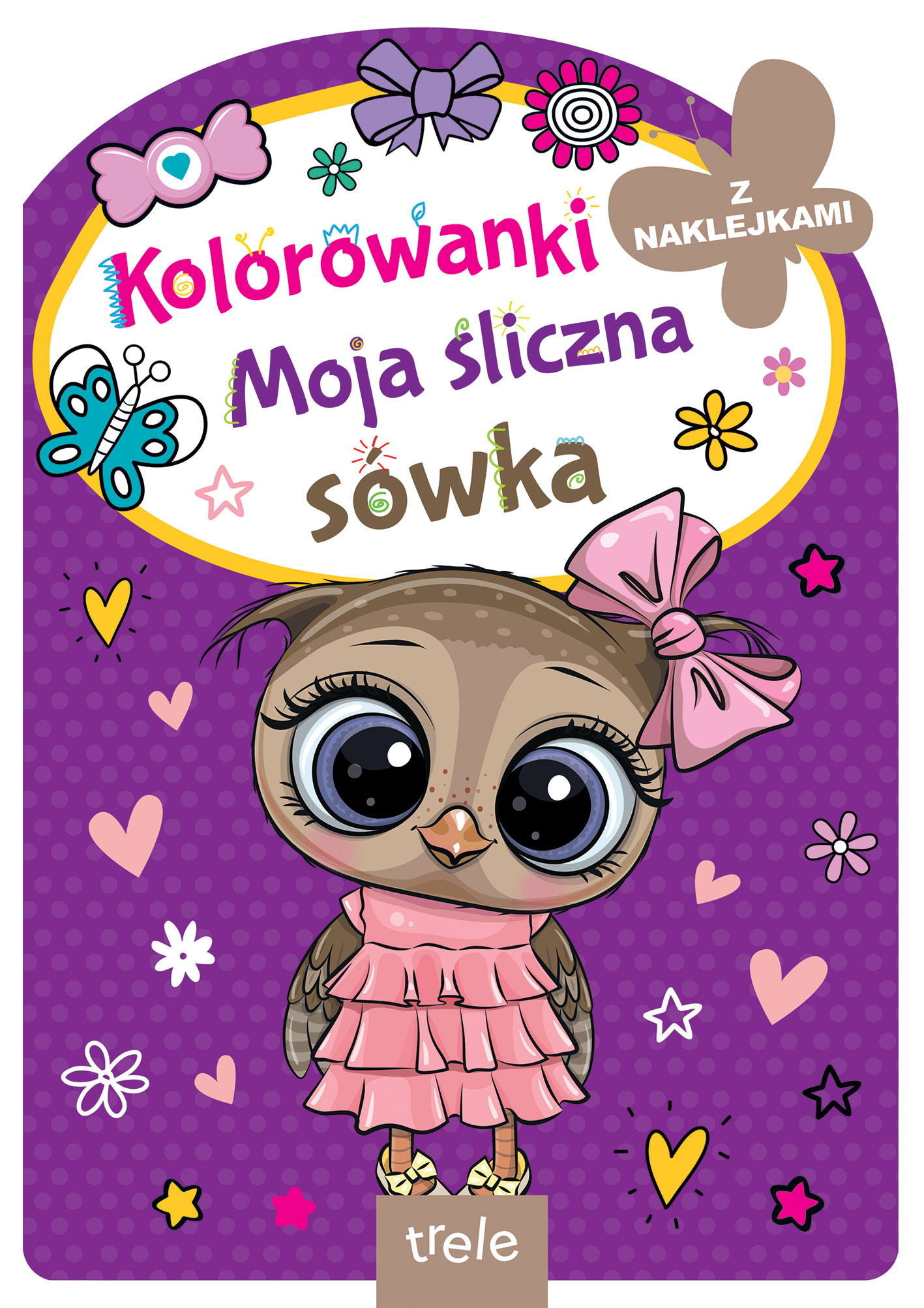 Image of Moja śliczna sówka. Kolorowanka z wykrojnikiem