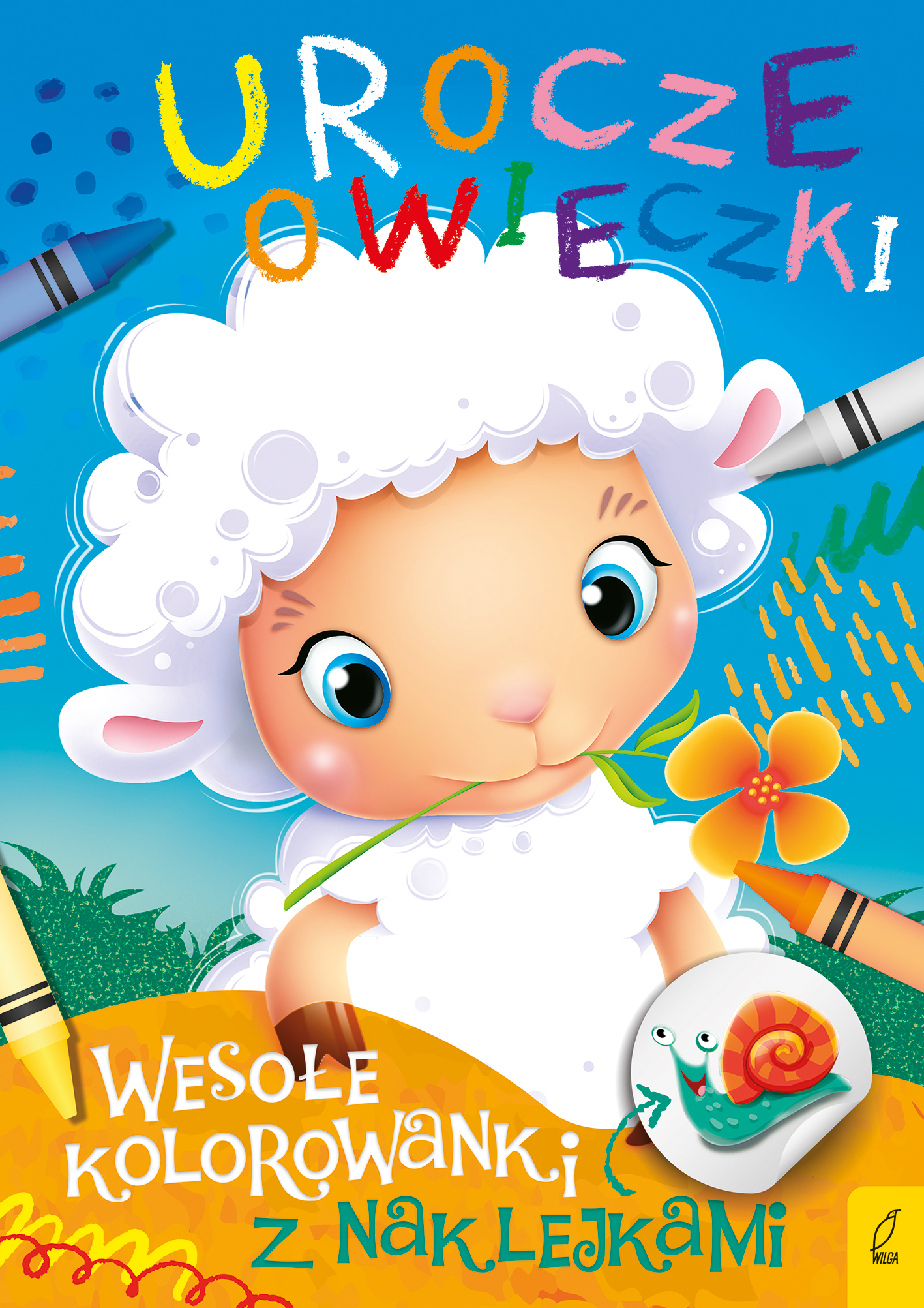 Image of Urocze owieczki. Wesołe kolorowanki z naklejkami