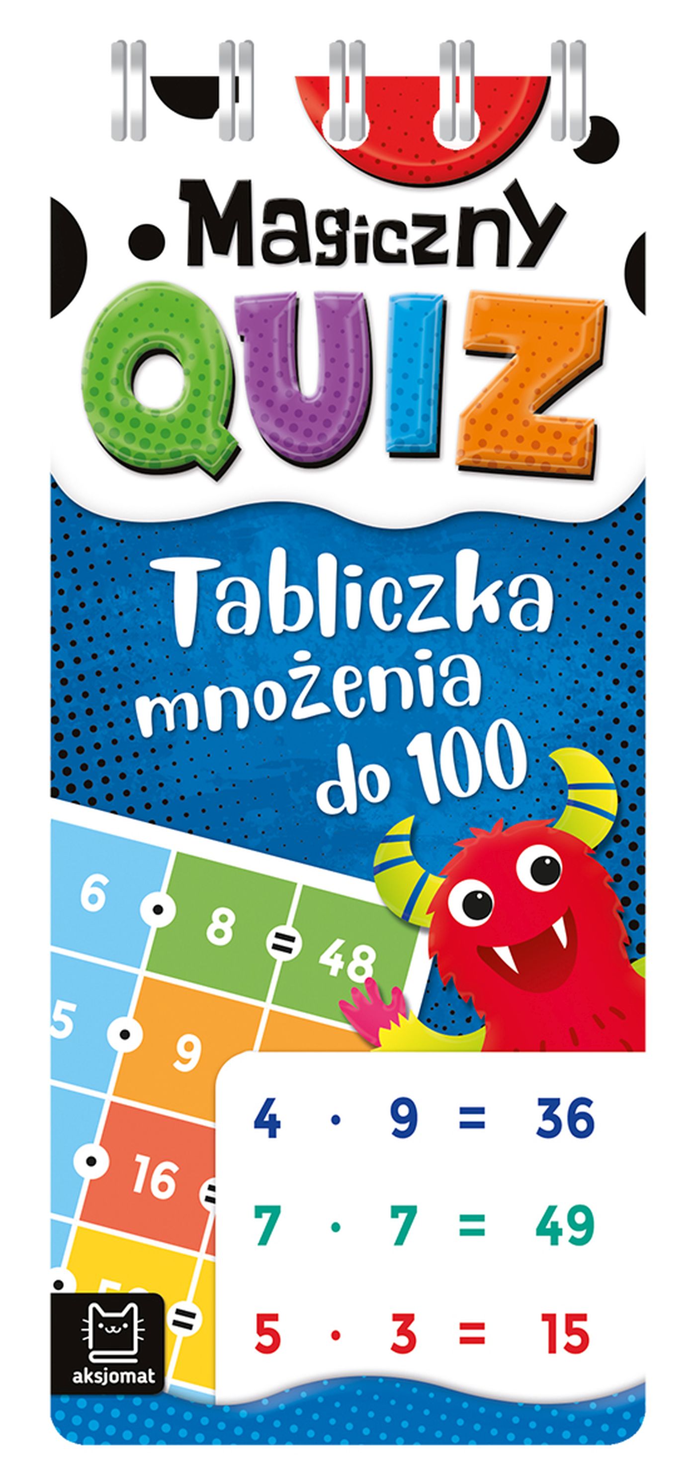 Image of Tabliczka mnożenia do 100. Magiczny quiz. Spirala