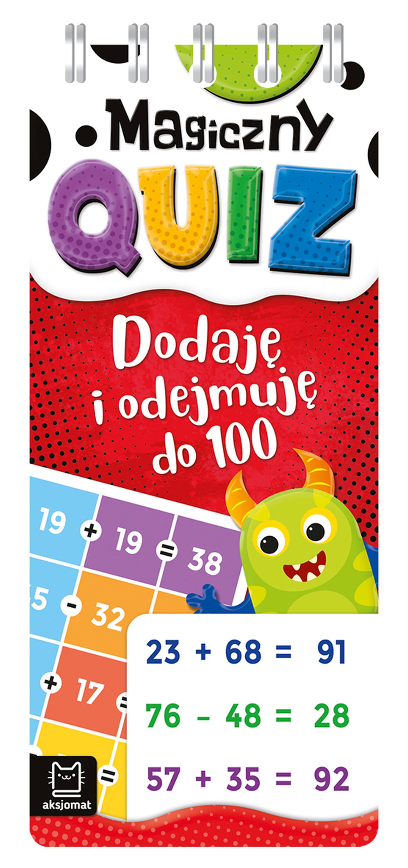 Image of Dodaję i odejmuję do 100. Magiczny quiz. Spirala