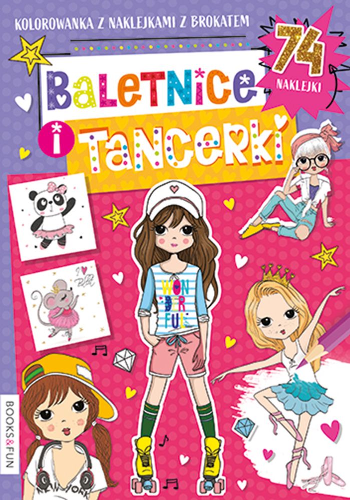 Image of Baletnice i tancerki. Kolorowanka