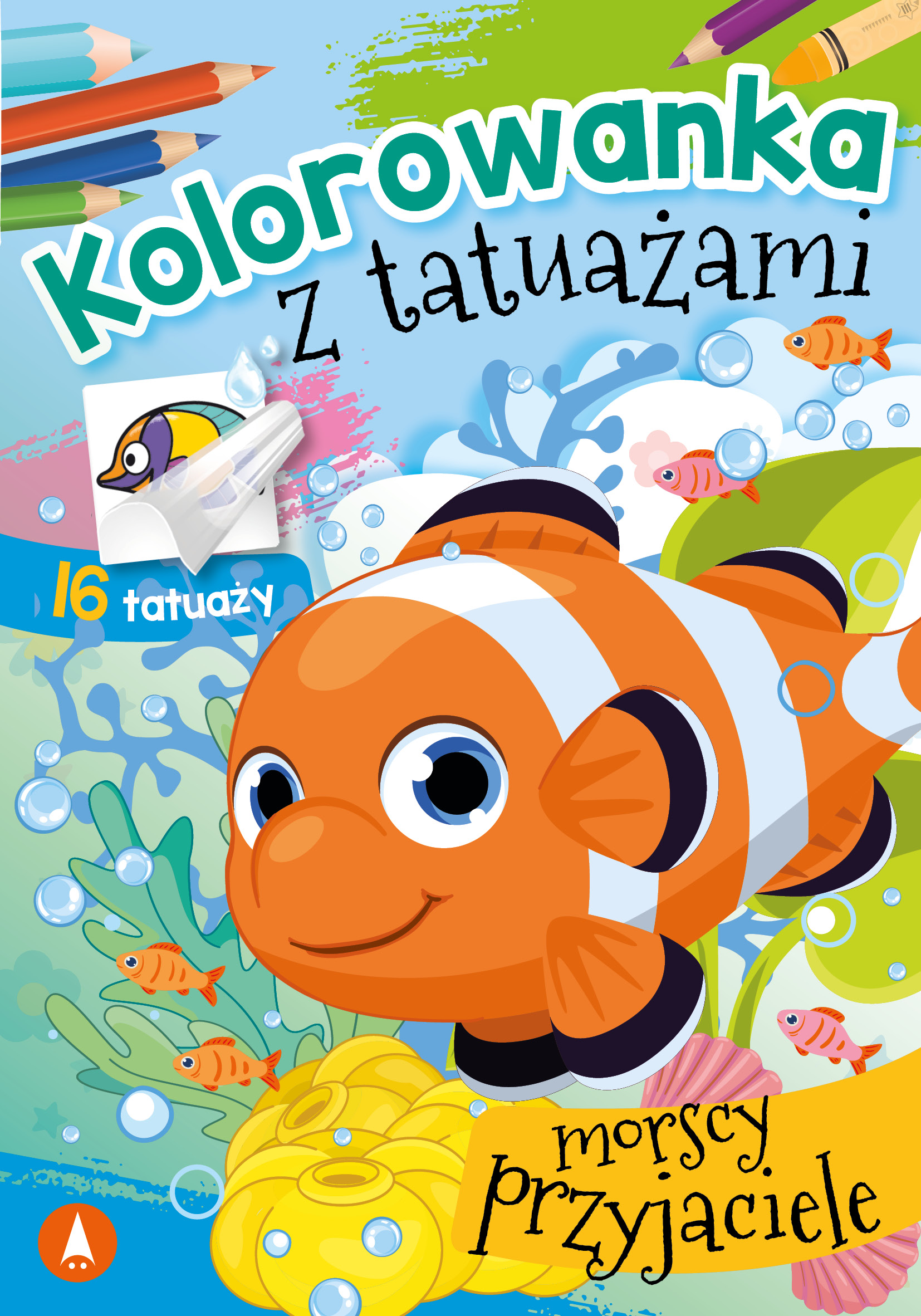 Image of Morscy przyjaciele. Kolorowanka z tatuażami