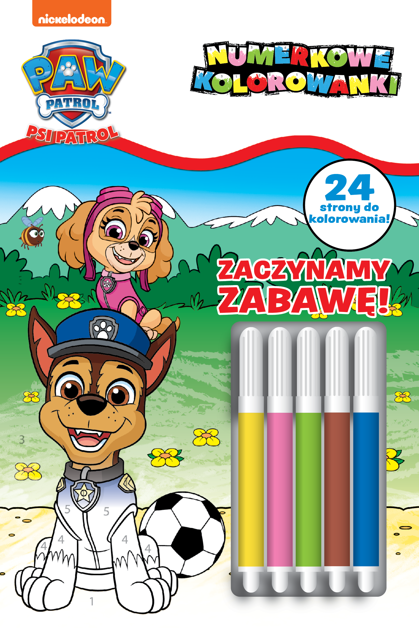 Image of Zaczynamy zabawę! Numerkowe kolorowanki. Psi Patrol