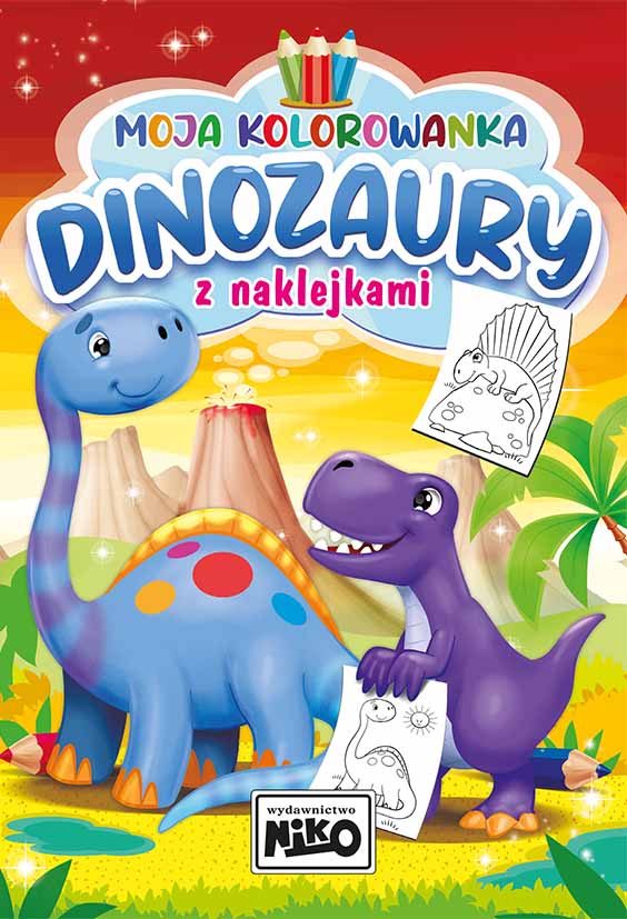 Image of Dinozaury. Moja kolorowanka z naklejkami