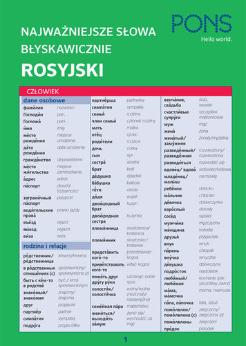 Image of Błyskawicznie podróże rosyjski PONS