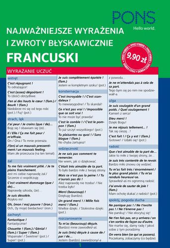 Image of Błyskawicznie zwroty i wyrażenia francuskie PONS