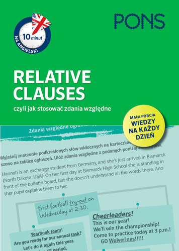 Image of 10 minut na angielski PONS Relative Clauses czyli jak stosować zdania względne A1/A2