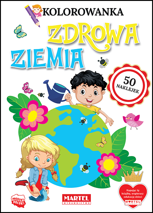 Image of Zdrowa ziemia. Kolorowanka z naklejkami