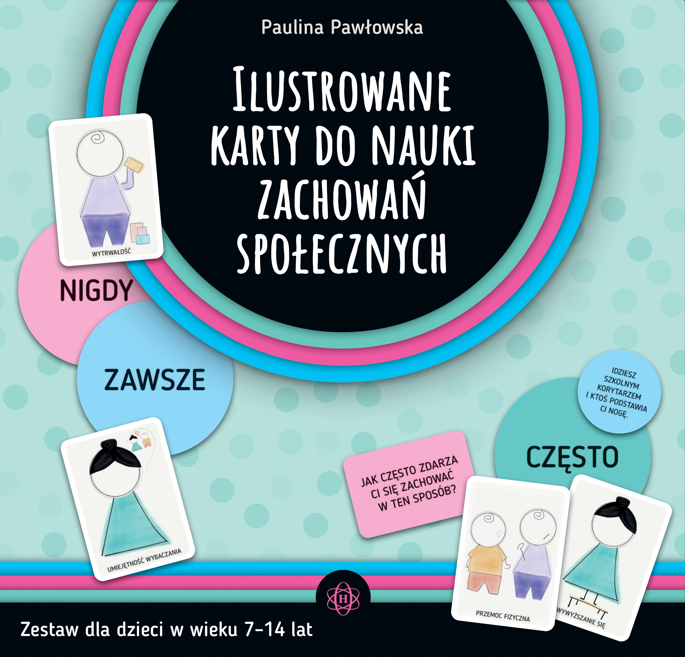 Image of Ilustrowane karty do nauki zachowań społecznych Zestaw dla dzieci w wieku 7–14 lat